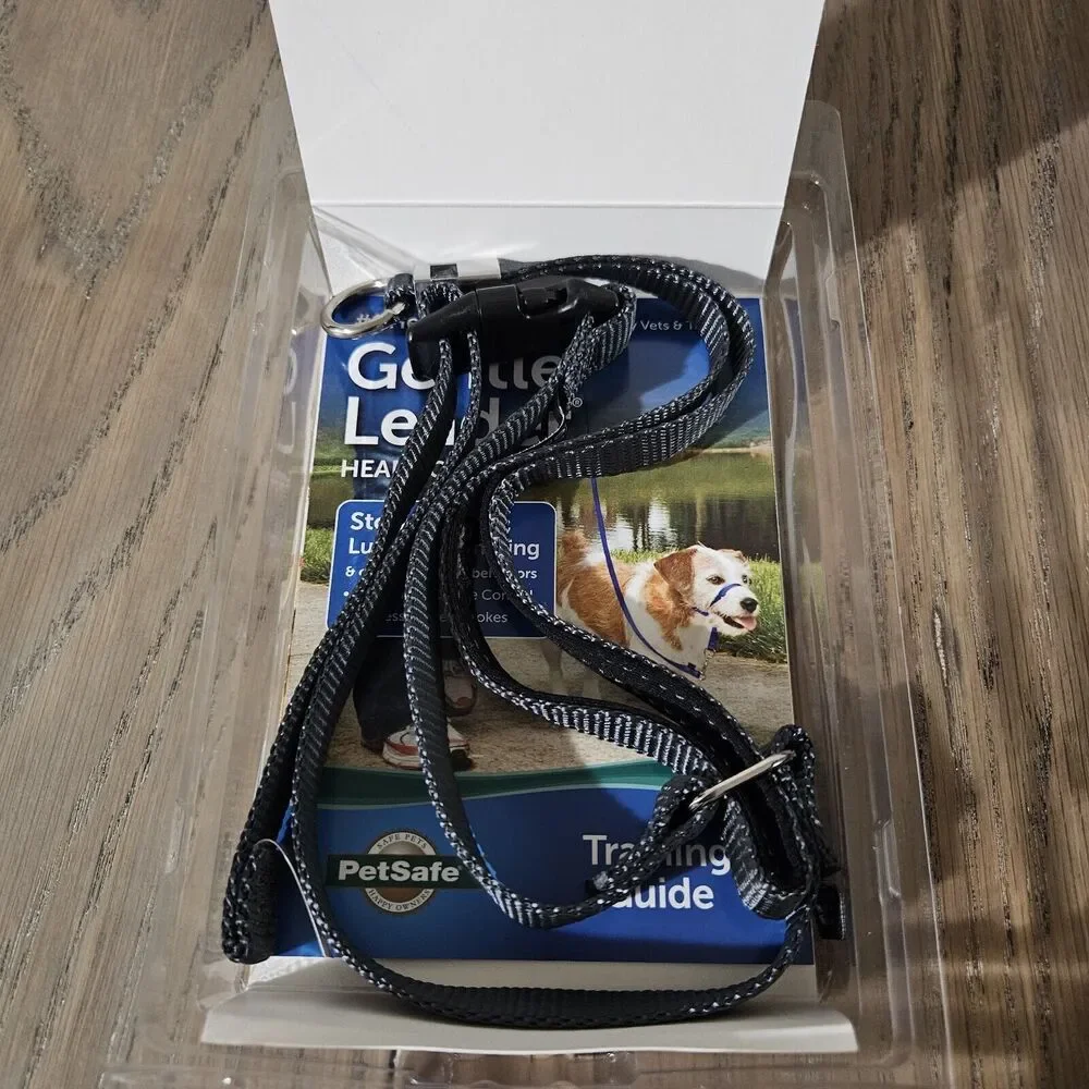 Pet Safe Gentle Leader Headcollar Large 60-130lbs Charcoal Dog Walking Must Have